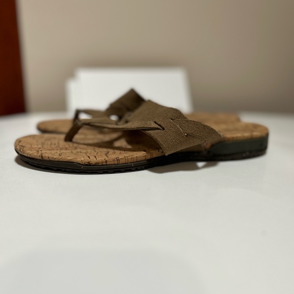 Tara M. "Etta" Suede Leather Thong Sandals - Picture 7 of 10